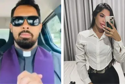 padre Luciano Braga Simplício, da Paróquia Nossa Senhora Aparecida, é flagrado com a noiva de um fiel dentro da casa paroquial.