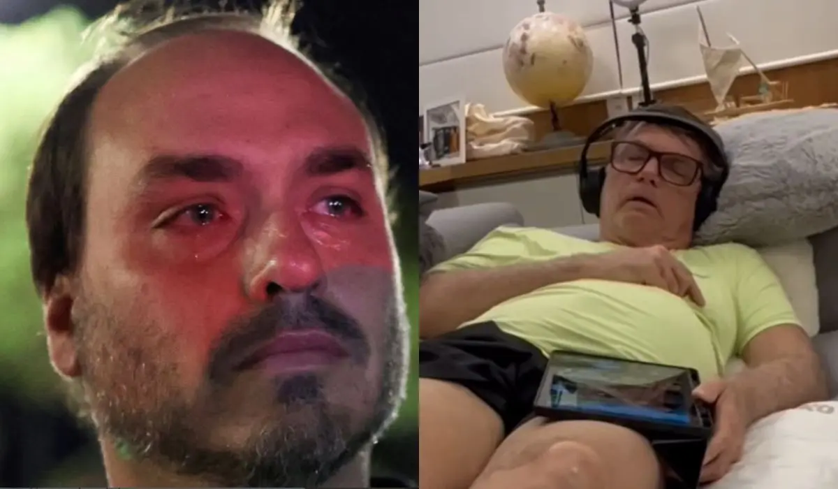 Carlos Bolsonaro divulga vídeo de Jair Bolsonaro dormindo com soluços e expõe preocupação com saúde do ex-presidente preso