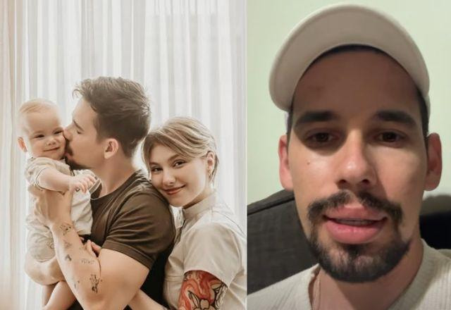 Lucas Borbas fala sobre luto após morte de Isabel Veloso e rotina com o filho Arthur