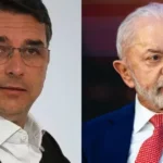 Empate técnico entre o atual presidente Luiz Inácio Lula da Silva (PT) e o senador Flávio Bolsonaro (PL)