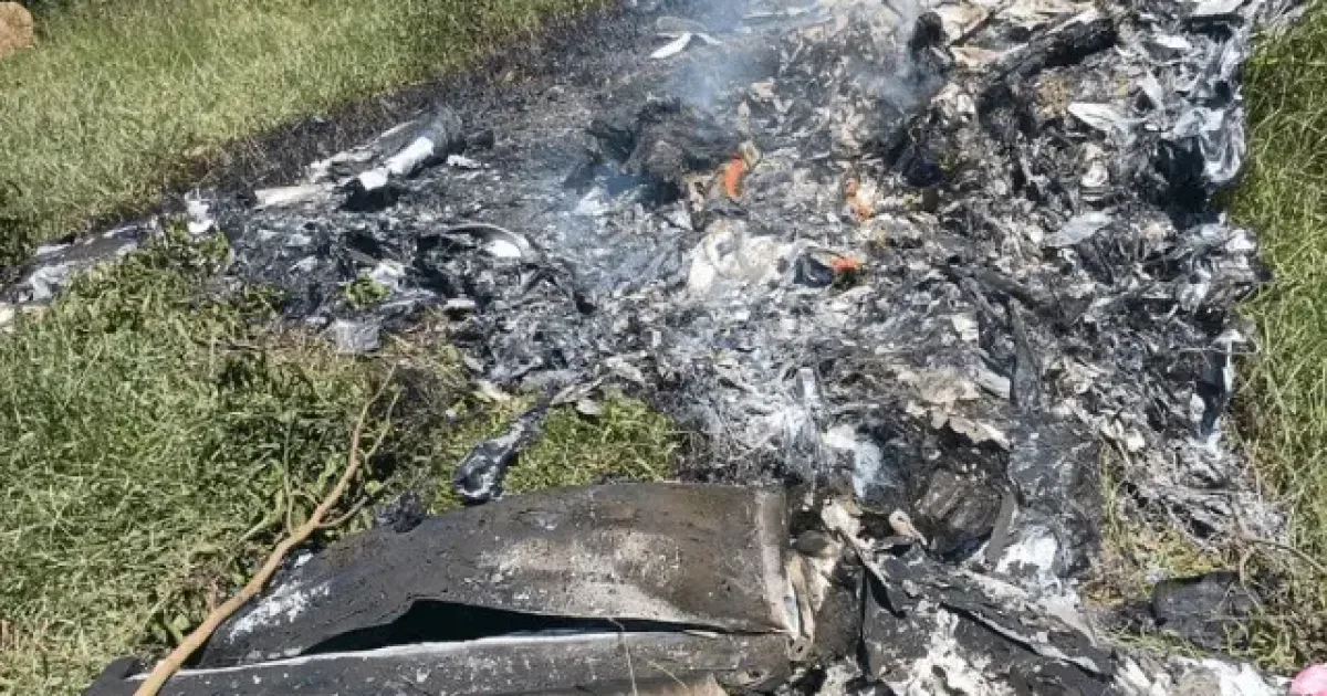 Queda de avião em Rio Claro deixa dois mortos e mobiliza equipes de emergência